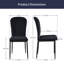 Tufted Upholstered Velvet/Suede Armless Dining Chair with High Back-538156158