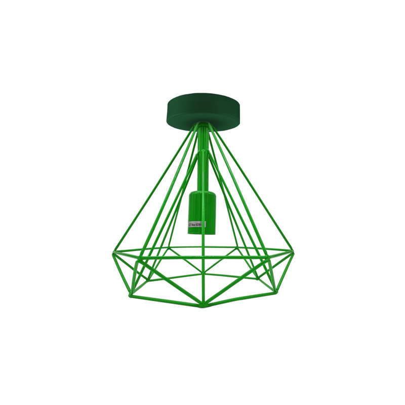 Akim Flush Mount, Green