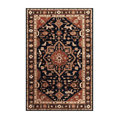 Machine Washable Persian Brown Area Rug