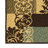 Ottohome Non-Slip Damask Area Rug for Living Room, Hallway Runner, Entryway Rug,  Brown/Green-28473230