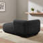 Chaise longue / grande chaise longue avec structure en bois massif, assise profonde et tissu doux, chaise d'appoint de salon pour la détente et la lecture, canapés Boucle-1836538963