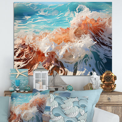 «Beach Waves Fusion», reproduction sur toile