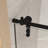 50-54" x 76" H Frameless Sliding  Shower Door, 5/16" (8mm) Clear Tempered Glass, Stainless Steel Frame,Matte Black
