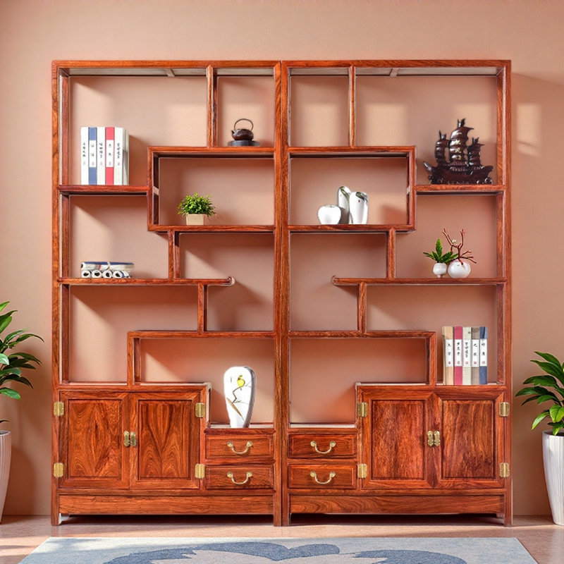 New Chinese Minimalist Style Bookcase
