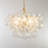 Lustre en verre 6 lumières Yavette