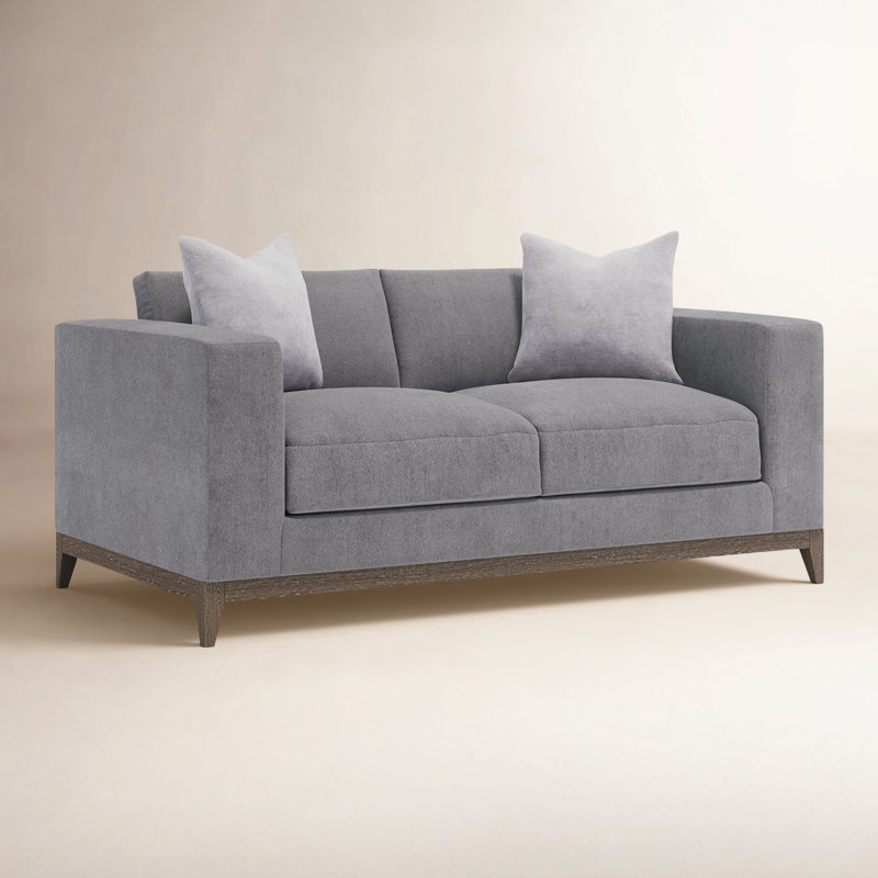 Bernhardt Noel Fabric Loveseat, Gray