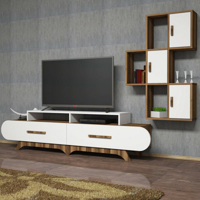 Dporchi Unfinished TV Stand for TVs up to 88"