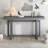 59.1" Painted Entryway Table With Pine Veneer,Unique Triple Rectangle Design Console Table With Thick Pine Wood Legs,Extra Long Sofa Table Versatile For Hallway, Living Room,Kitchen-213097814