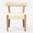 Mid-Century Modern Dining Chairs Beige Faux Leather Upholstered Wood Frame Kitchen Chairs-1632317939-1632317943
