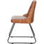 Camillo 49cm H Genuine Leather Upholstered Metal Upholstered Back Accent-97650194