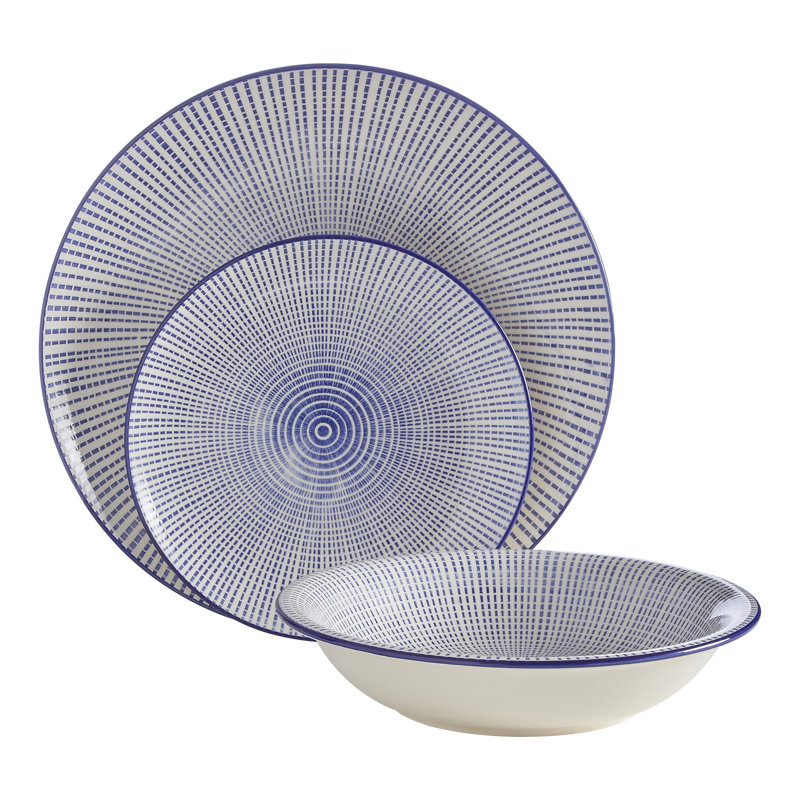Bellicent  Piece Stoneware Dinnerware Set - Service for 4