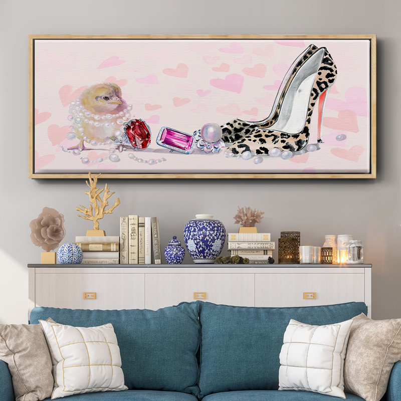 Cute Couture Collection D- Framed Canvas