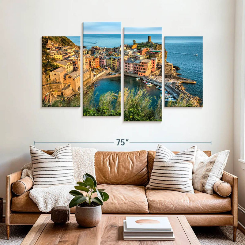 Gillard Vernazza dans les Cinque Terre, H 42 po x l 68 po