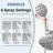 Single-Handle Dual Shower Faucet Set Trim Kit 1.8 GPM With Valve Filtered Handheld Shower Head-107288327