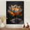 Or blanc rétro élégant Lotus Photo II - art mural Lotus