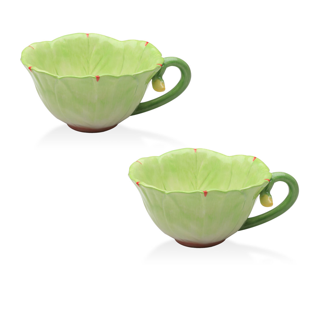 Flower Coffee Mug (Set of 2) Grace's Tea Ware 