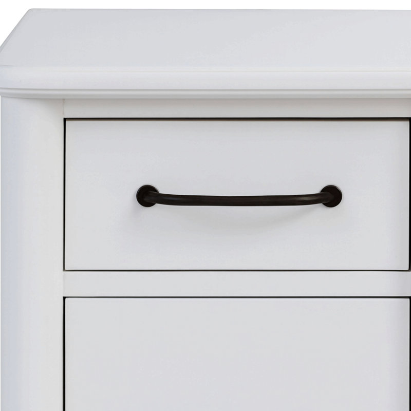 2 Drawer Filing Cabinet, White