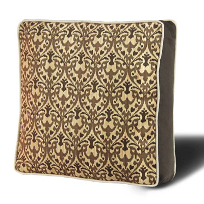 Coussin de qualité supérieure 16,5 po x 16,5 po, 50% coton / 50% polyester, lavable et repassable, rembourrage en silicone, fermeture à glissière dissimulée, housse amovible | Coussin décoratif confortable pour la maison, le bureau et l'extérieur