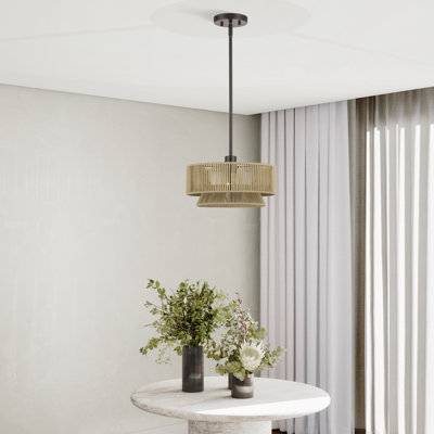 Colas 1 Light Antique Brass Pendant