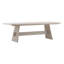 Phelan 95" Wide Reclaimed Pine Wood Dining Table, Whitewash