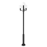 Laurent 1 Light Outdoor Post Mount Fixture in Black