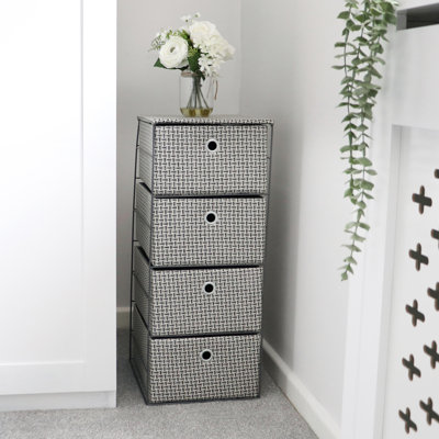 JVL Fabric Decorative Basket