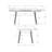 Lizzy Extendable Dining Table with end leaves
