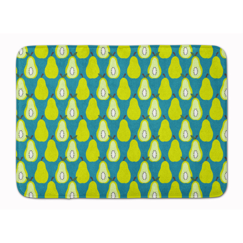 Donohoe Memory Foam Non-Slip Bath Rug, Green
