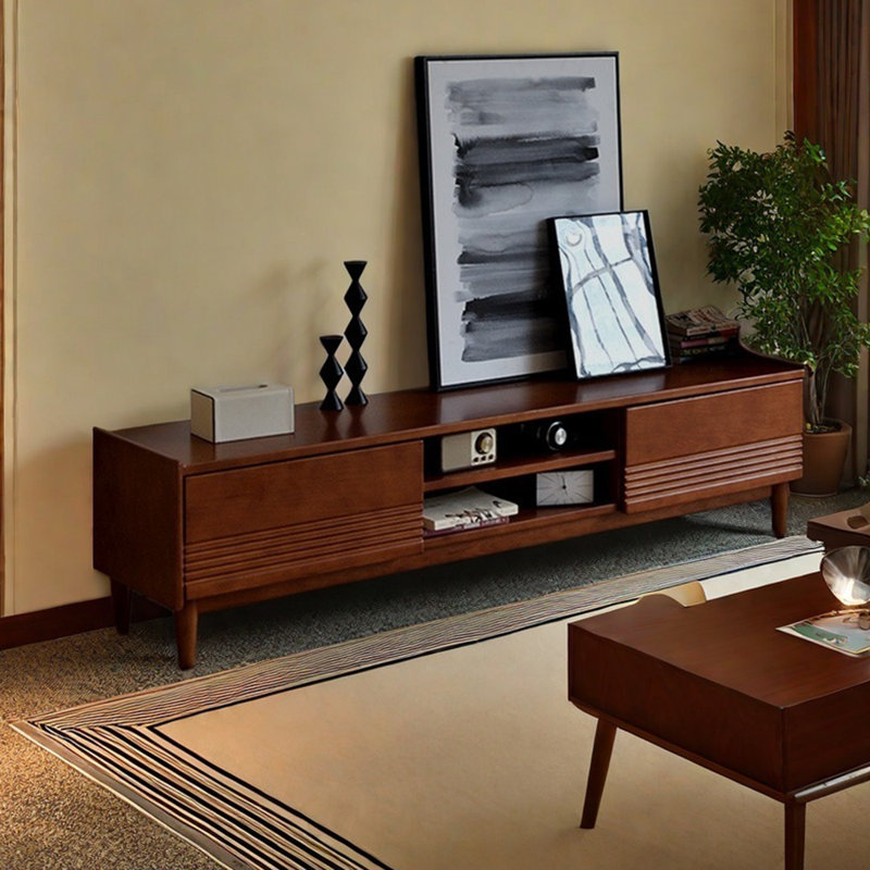 Meuble télé vintage en bois massif