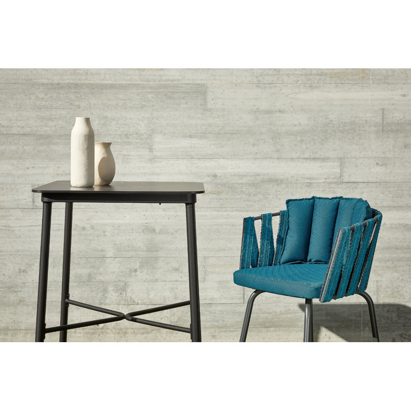 Anthea Yes Stool with Metal Frame, Plummet