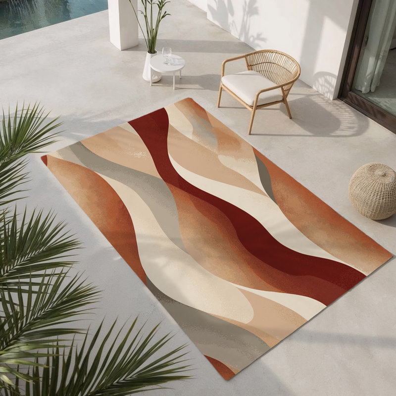 Tapis intérieur et extérieur Arid Elegance, Rectangle 9 pi x 12 pi