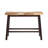 Colynn Saddle Seat Bench with Angled Frame, Sandblasted Acacia Wood-1784632673