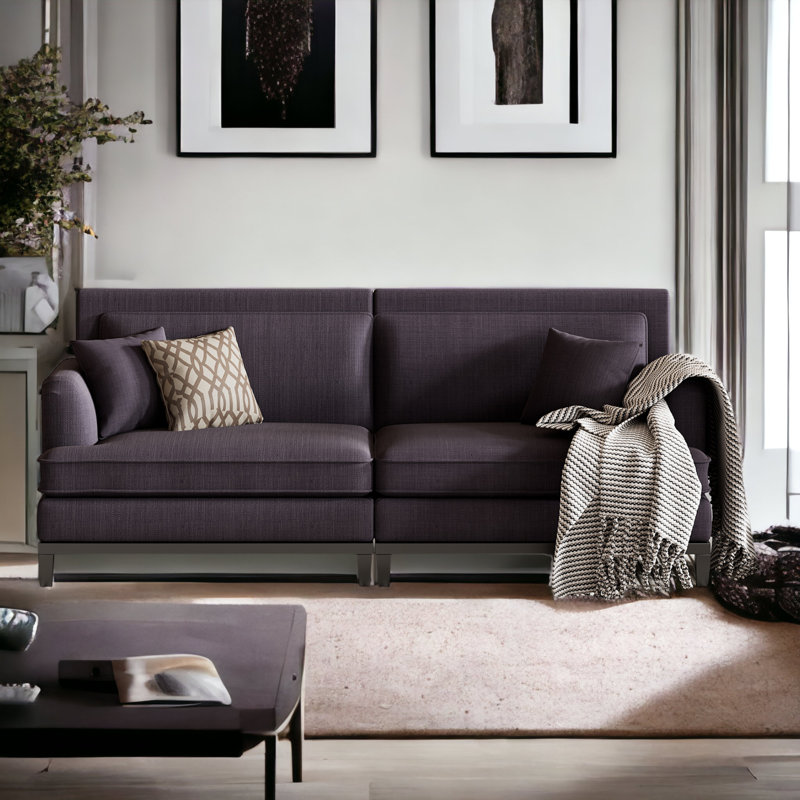 Canapé Bushgrove 81,82 po, Mélange de polyester gris