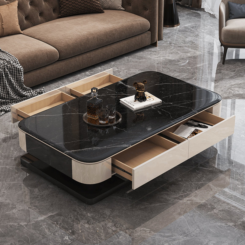 Table basse Light, H 16,5 po x L 55,1 po x l 27,6 po, Noir