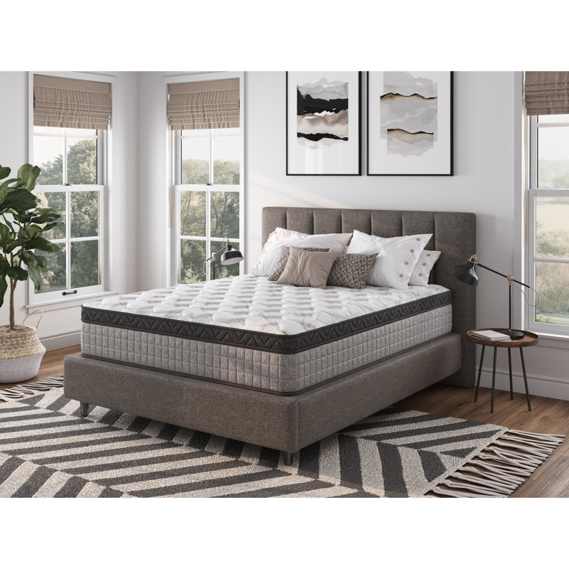 Matelas simple avec infusion de gel rafraîchissant - Améliore l'efficacité du sommeil Sensibilité au goût printanier de 12 po