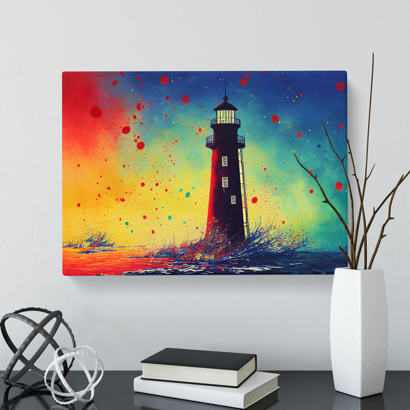 Lighthouse Splash Vol.6 Abstract - Wrapped Canvas, 35cm H x 50cm W x 3cm D