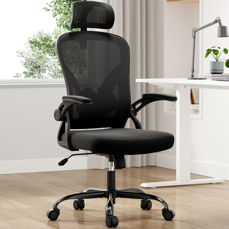 Ergonomic Office Chair, Home Office Desk Chair With Headrest, High Back Computer Chair With Armrests And Adjustable Lumbar Support For Home Office Study Room