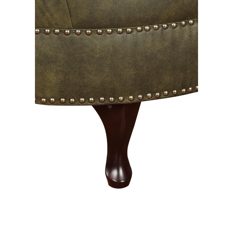 78cm Wide Tufted Round Cocktail Ottoman