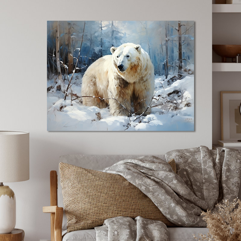 Ours polaires, art solitaire II, H 12 po x l 20 po x P 1 po