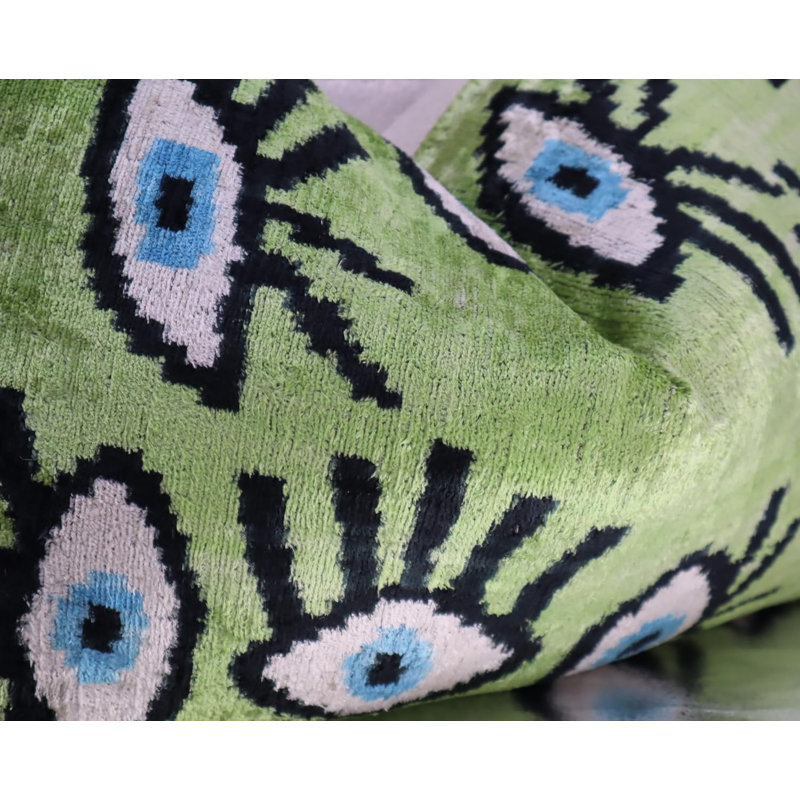 Velvet Rectangular Pillow Cover & Insert, Green