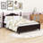 Vintage-Inspired Wooden Platform Bed with Unique Headboard-873768147-873768149