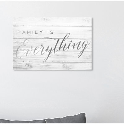 " Typography And Quotes Family Is Everything Silver Family Quotes And Sayings "