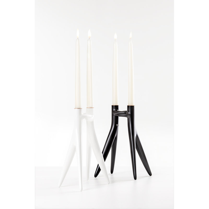 Abbracciaio Candlestick, White
