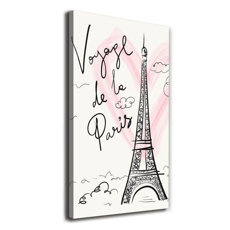 Eiffel Tower Paris - Wrapped Canvas Print