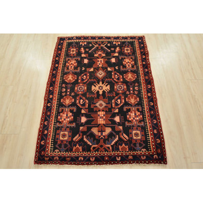 Gurdial Hand Knotted Wool Oriental Indoor Rug