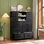 Commode haute moderne à grande capacité avec tablettes pour une organisation polyvalente