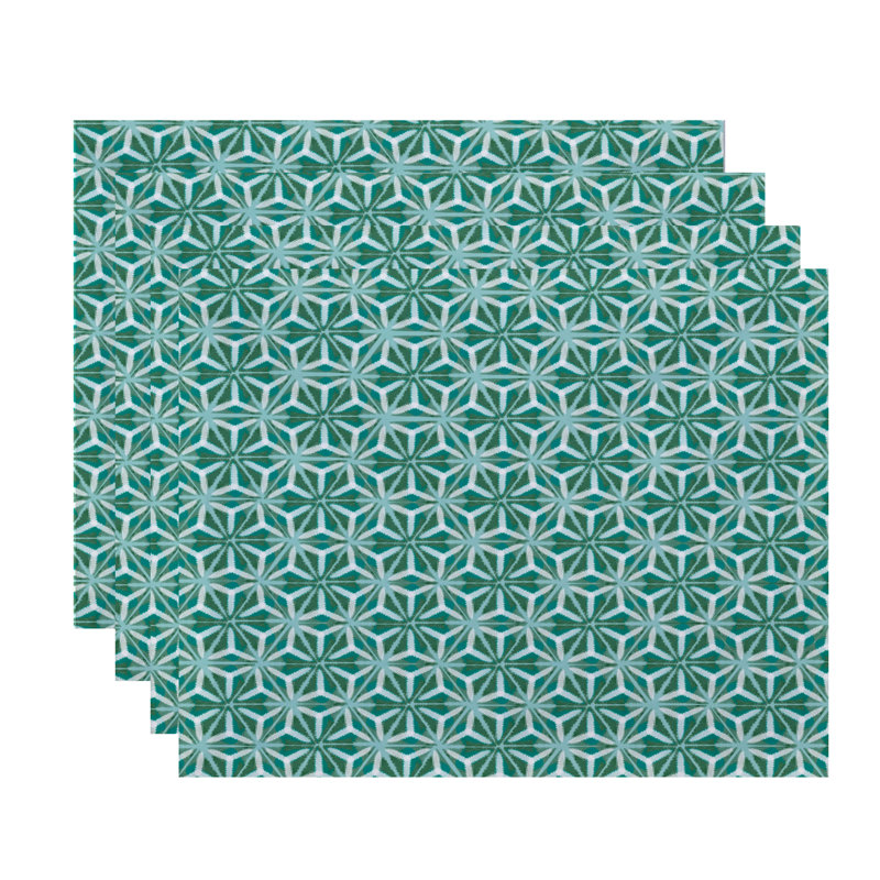 Napperon Viêt mosaïque 18 po, Vert