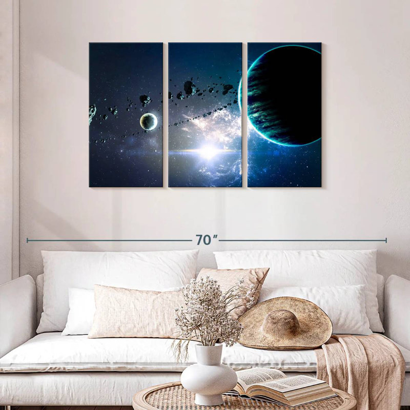 Oberle Planets And Nebula, 28" H x 45" W