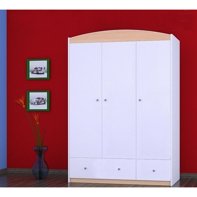 Ornelas 3 Door Wardrobe, Beige