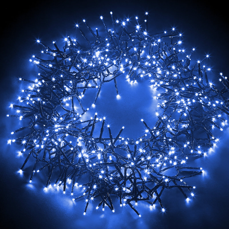 NETTA Cluster Fairy Christmas Lights - 1000 LED / 12M Lit-Length, Cool White